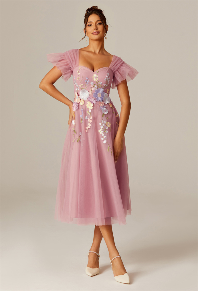 AW Christiana Dusty Rose  Floral Dresses