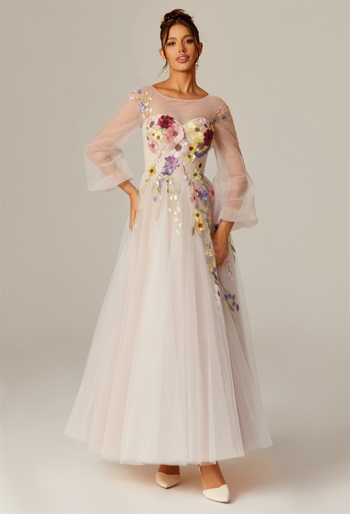 AW Deirdre Petal Pink  Floral Dresses