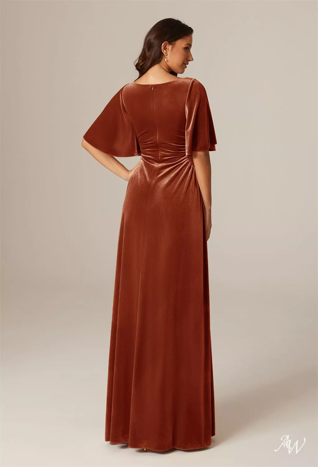AW Eleanora Burnt Orange Bridesmaid Dresses | AW.Bridal UK