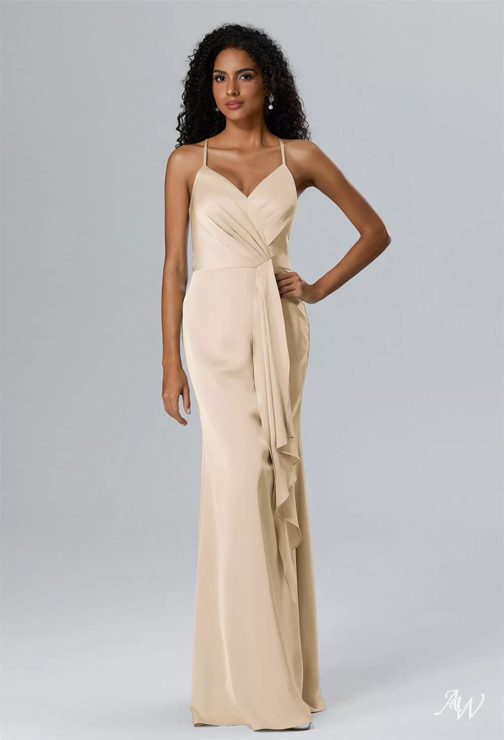 sachin and babi light blue dress 10 Stunning Champagne bridesmaid dresses