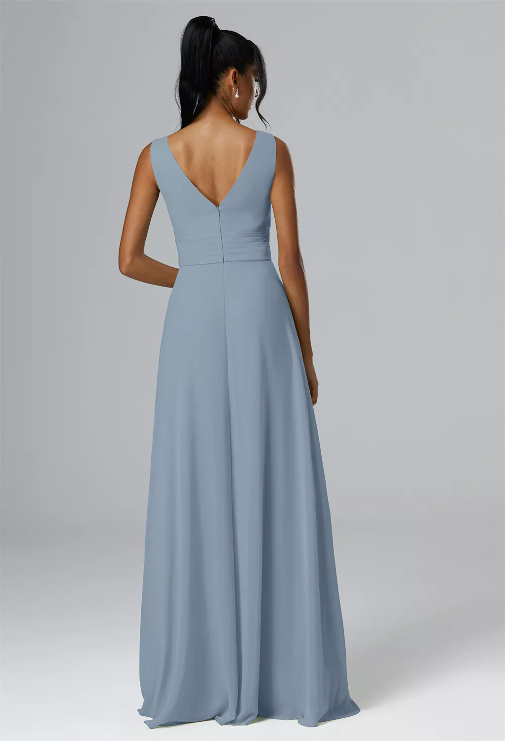 grey blue bridesmaid dresses uk Dusty Blue Bridesmaid Dresses