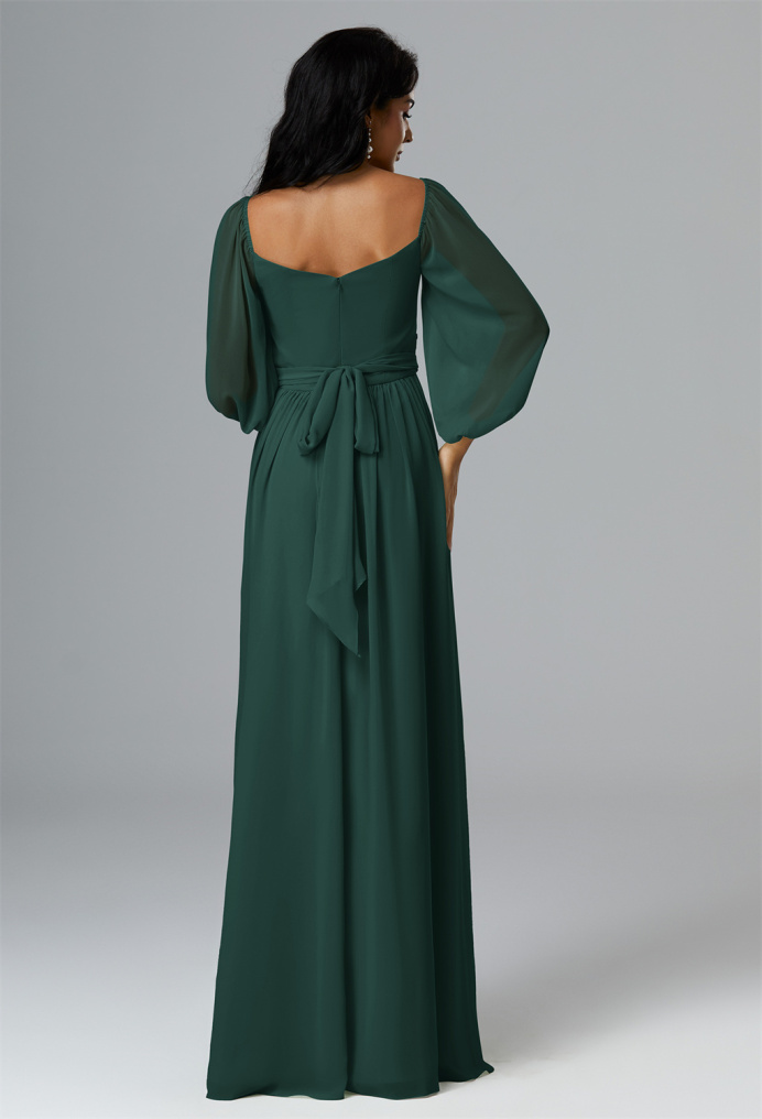 AW Phyllis Dark Emerald  Floral Bridesmaid Dresses