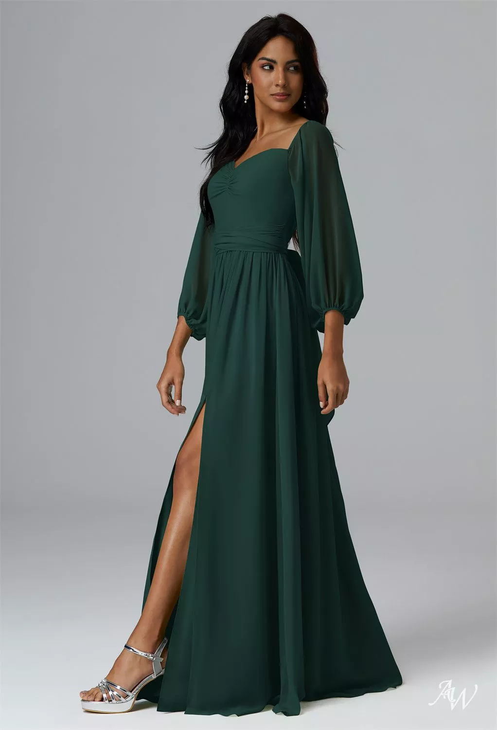 sachin and babi light blue dress Carlyna Dark Emerald Bridesmaid Dresses UK | Luxurious Green Gowns