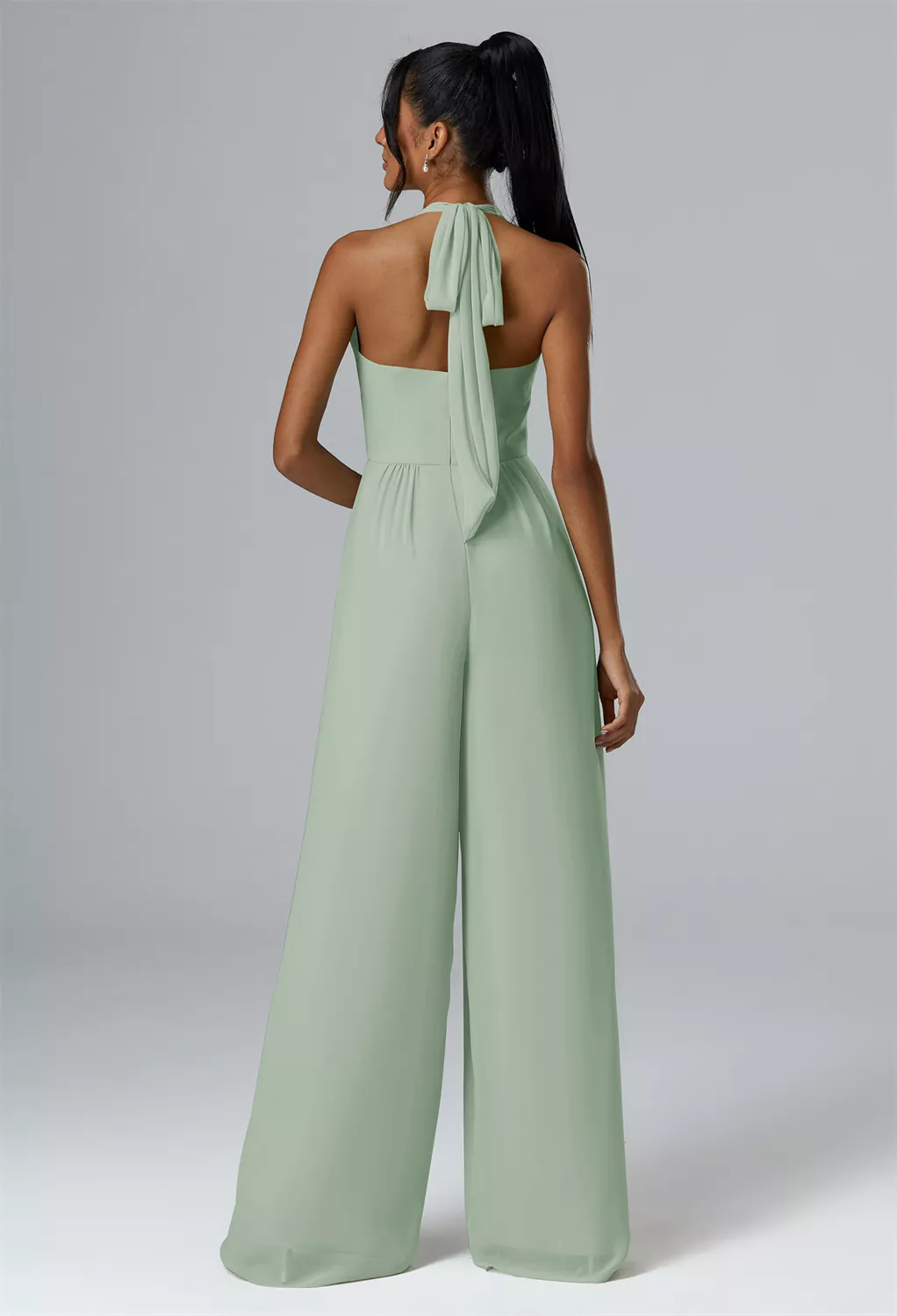 sachin and babi light blue dress Sage Green Bridesmaid Dresses by Dessy main image 1