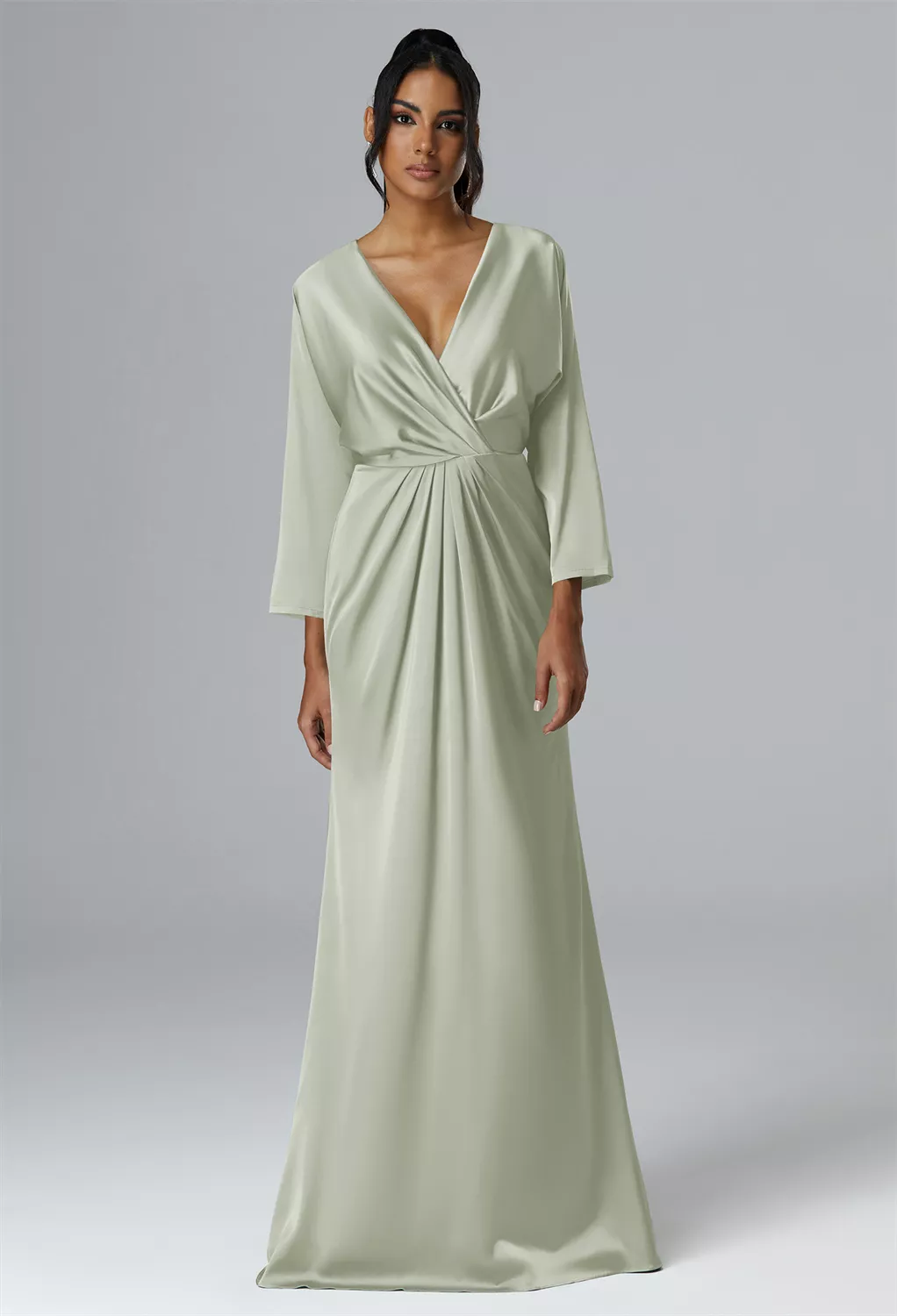 dusty sage bridesmaid dresses uk Green, Sage Page 15 Color:Black