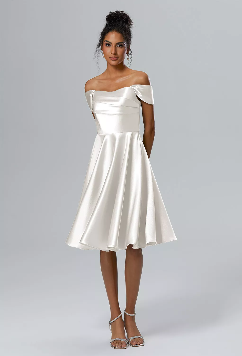 Ivory Cocktail Wedding Guest Dresses | AW.Bridal UK
