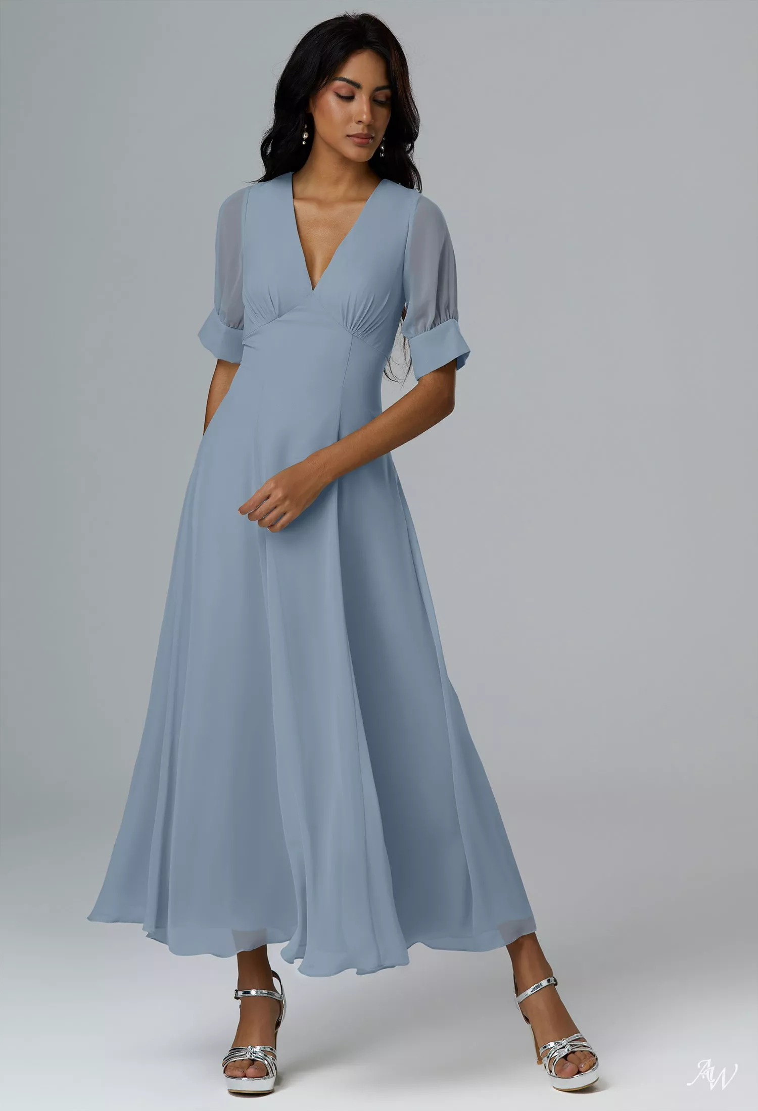 blue dress for baby girl La Femme 25981 Sapphire Blue Prom Dress Sapphire Blue / 4 main image 1