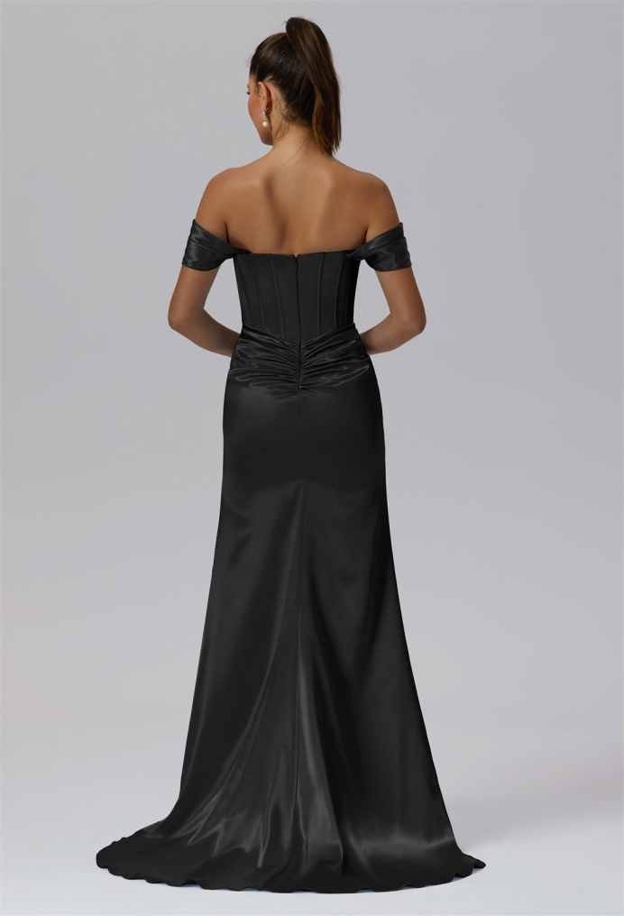 AW Beulah Black Metallic  Dresses