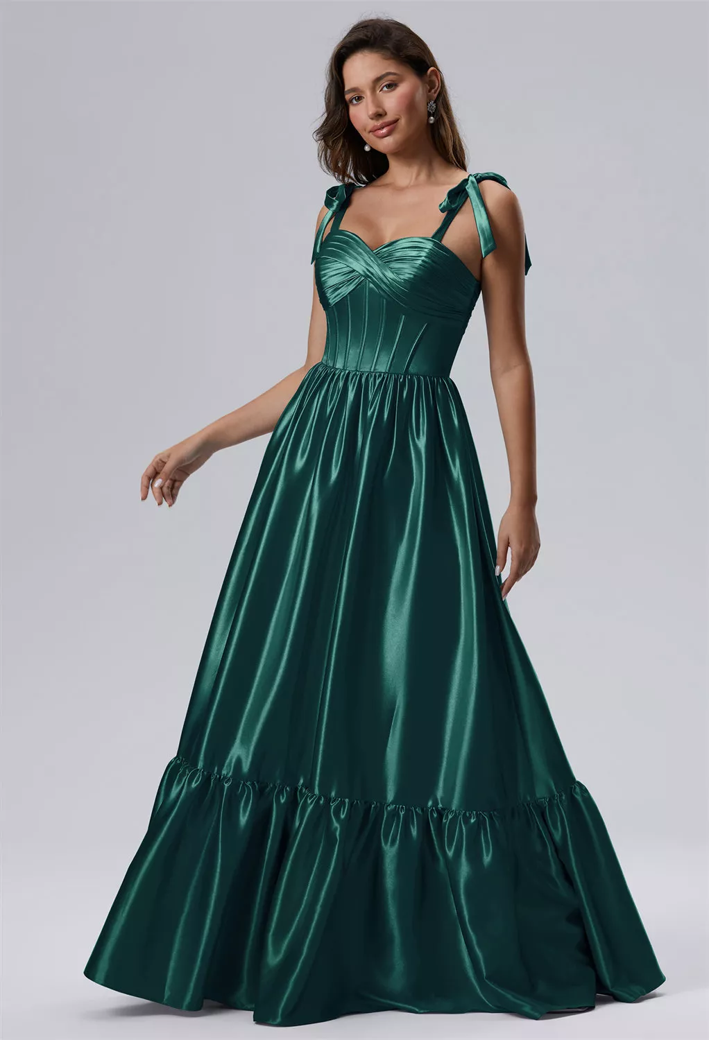 green wedding dresses uk Zapaka Women A-Line Dark Green Mother of the Bride Dress Off the Shoulder Lace Appliques Half Sleeves Long Wedding Guest Dress, Dark Green / US20W main image 0
