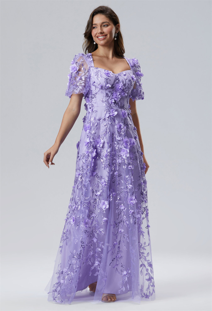 AW Ilse Lilac  Floral Dresses