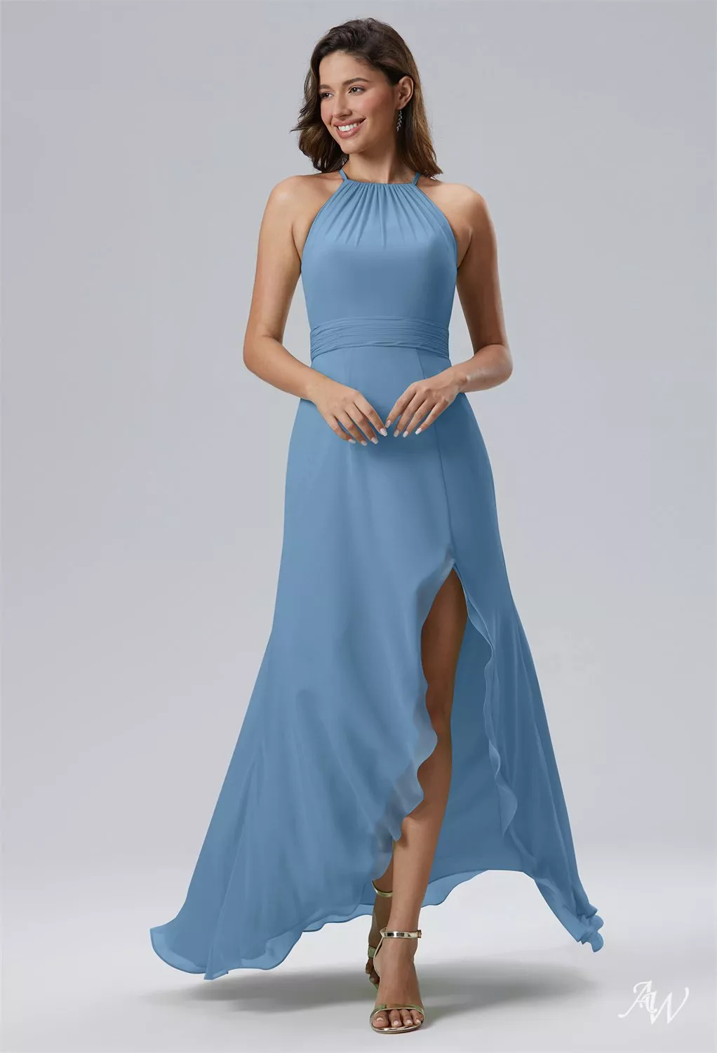 where to find cheap bridesmaid dresses online Wedtrend Women Dusty Blue Bridesmaid Dress with Beading A-Line Long Sleeves  Embroidered Tulle Long Wedding Party Dress  Wedtrend UK