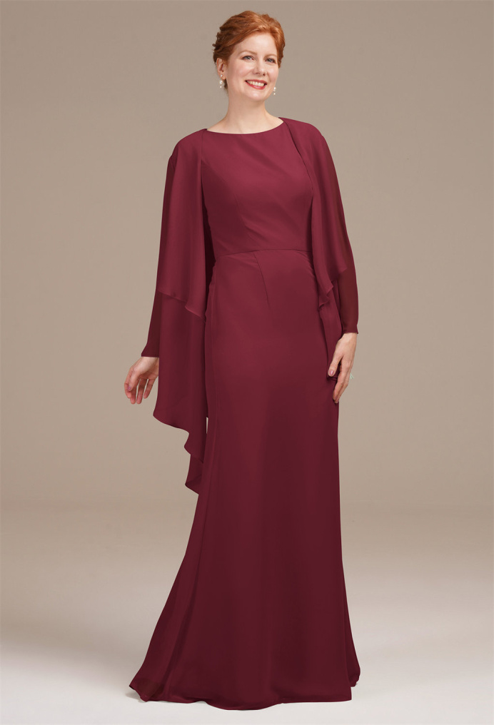 AW Urania Burgundy  Mother of the Bride Dresses