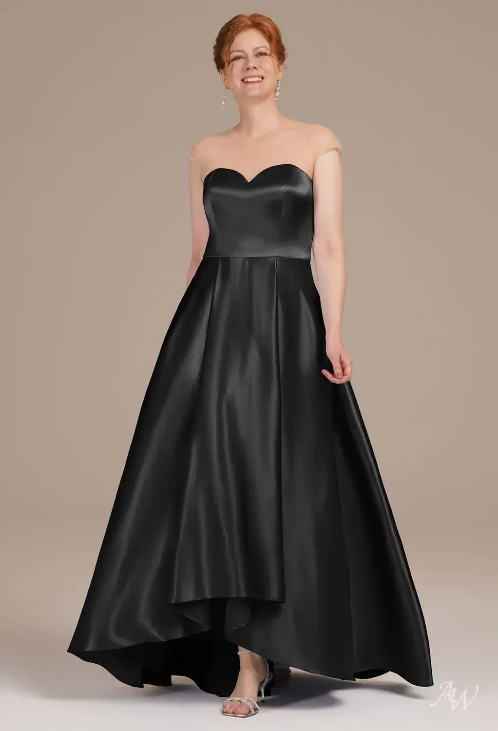 AW Theodosia Black Metallic Mother of the Bride Dresses UK