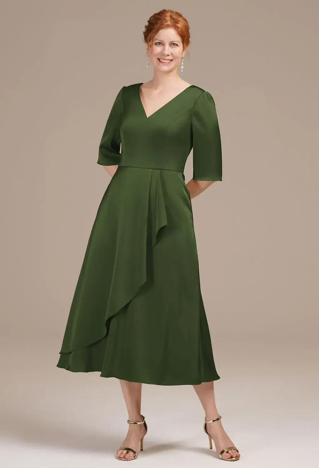 olive green mother of the bride dress shops colorado Sheath/Column Mother of the Bride Dresses with Sequins Olive Green