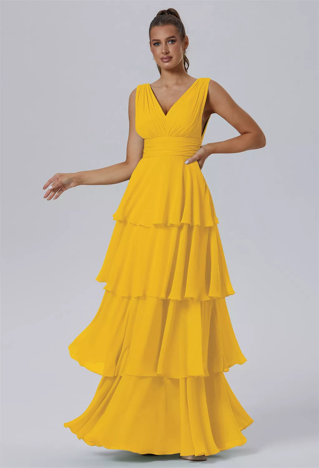Mustard Yellow Formal Dresses | AW.Bridal UK