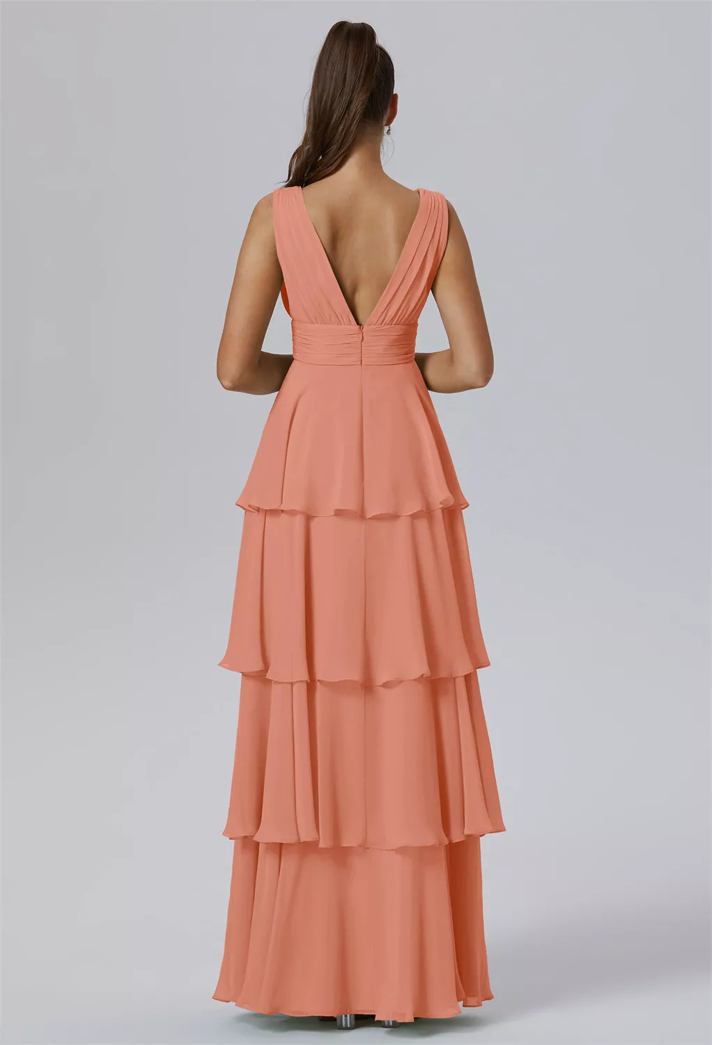 peach coloured bridesmaid dresses uk ZAPAKA Women Green Bridesmaid Dress with Slit Velvet A Line Spaghetti  Straps Wedding Party Dress – ZAPAKA NZ main image 0
