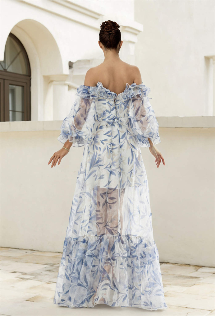 AW Alivia Blue Shadow  Dresses