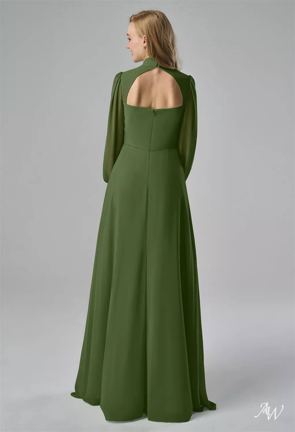 long sleeve bridesmaid dresses uk TH&TH Camilla Long Sleeve Velvet Bridesmaid Dress In Merlot main image 1