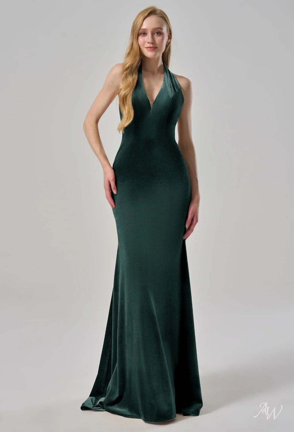 slim fit dress slacks Olive Green Satin Bridesmaid Dress – Brooklyn main image 0
