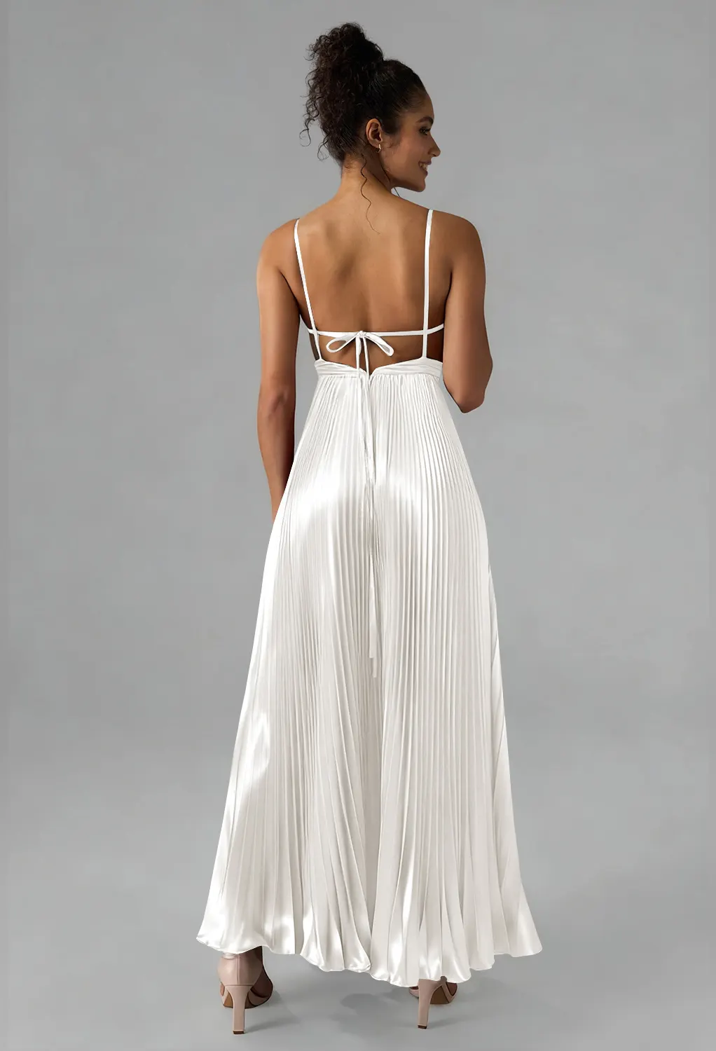 off shoulder tulle skirt mini dress in ivory A-line Off Shoulder Pleated Knee-Length Ivory Satin Wedding Dress