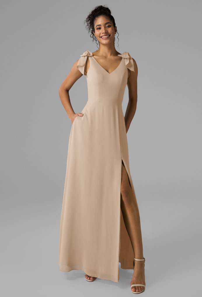 AW Ashleigh Champagne  Wedding Guest Dresses