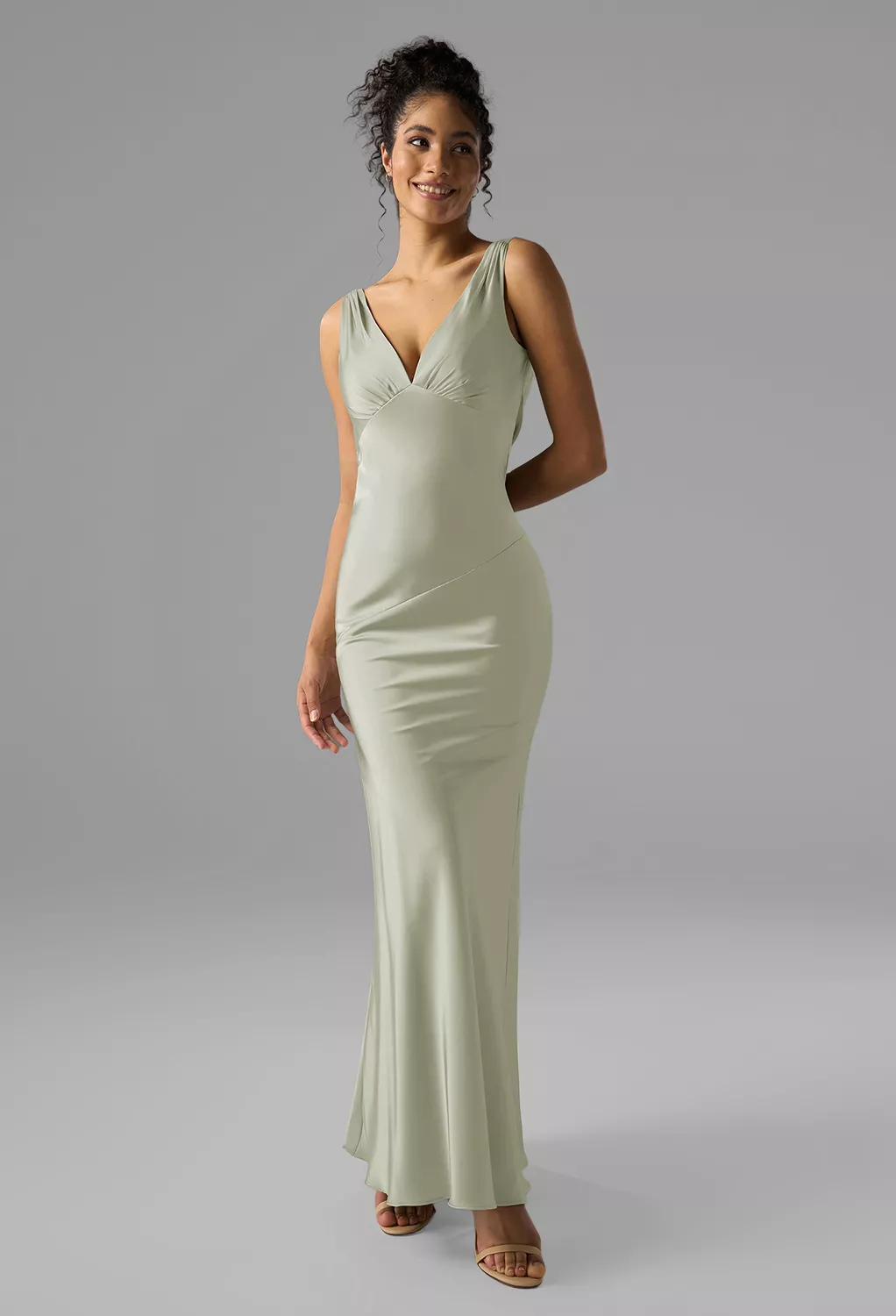 dusty sage green bridesmaid dresses uk Dusty Sage Bridesmaid Dresses  leelyuk