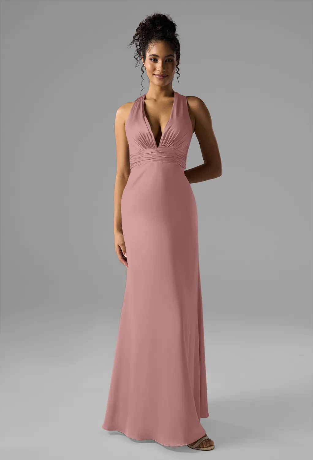 princess polly baby blue dress REWRITTEN Pollenca Bridesmaid Dress in Terracotta Satin  Something Borrowed