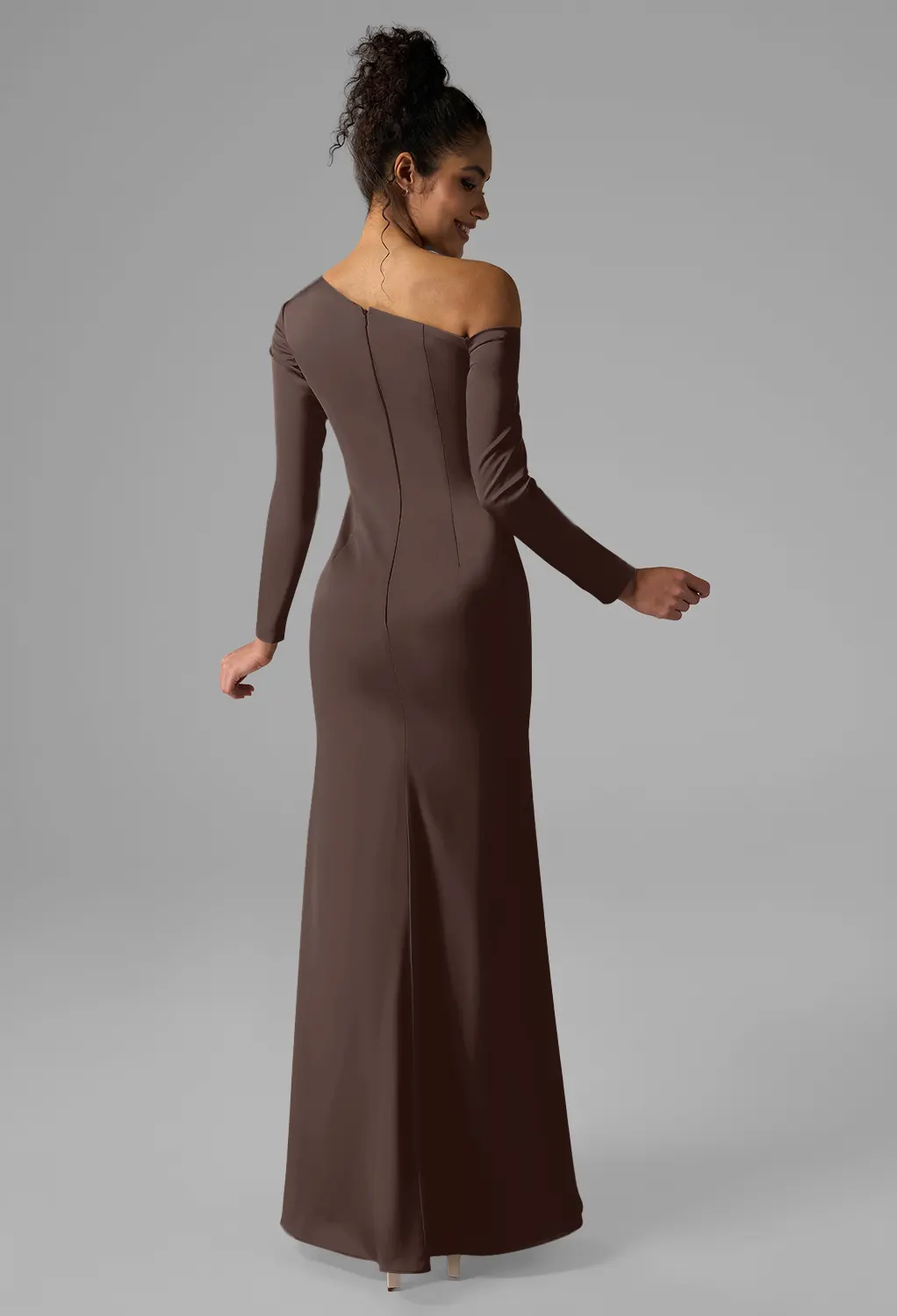 Seal Brown Black Tie Wedding Guest Dresses | AW.Bridal UK