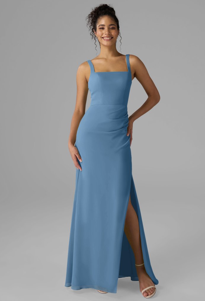 AW Oliwia Dusty Blue  Wedding Guest Dresses