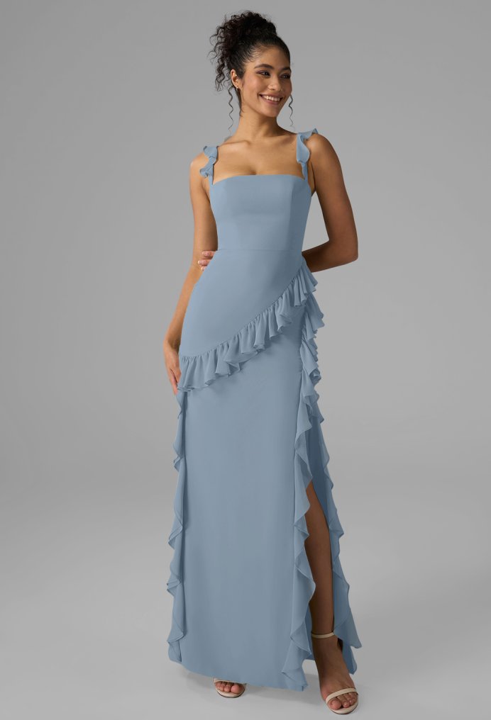 AW Jaydon Light Dusty Blue  Wedding Guest Dresses