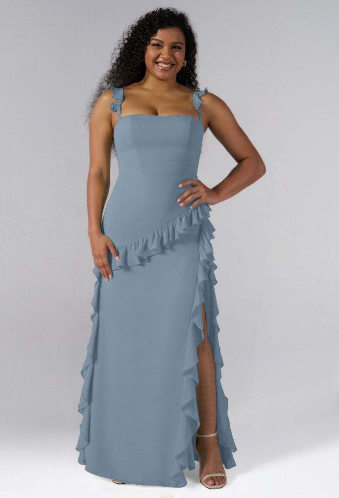 AW Jaydon Light Dusty Blue  Wedding Guest Dresses