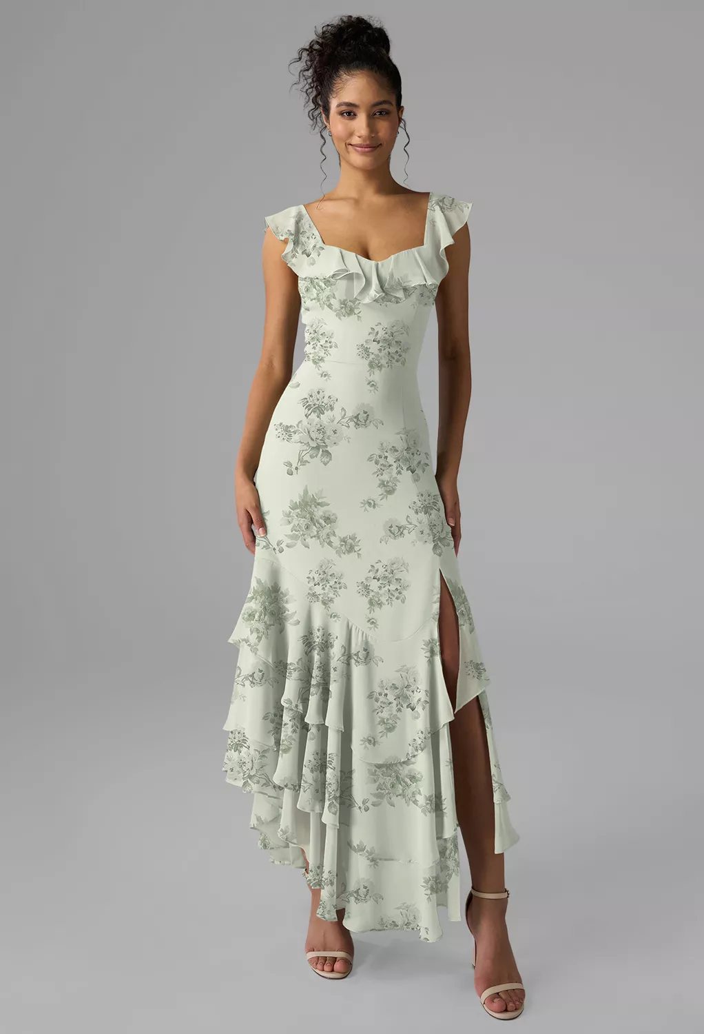 pistachio bridesmaid dresses uk Pale Pistachio Bridesmaid Dress Matte Satin Size Small