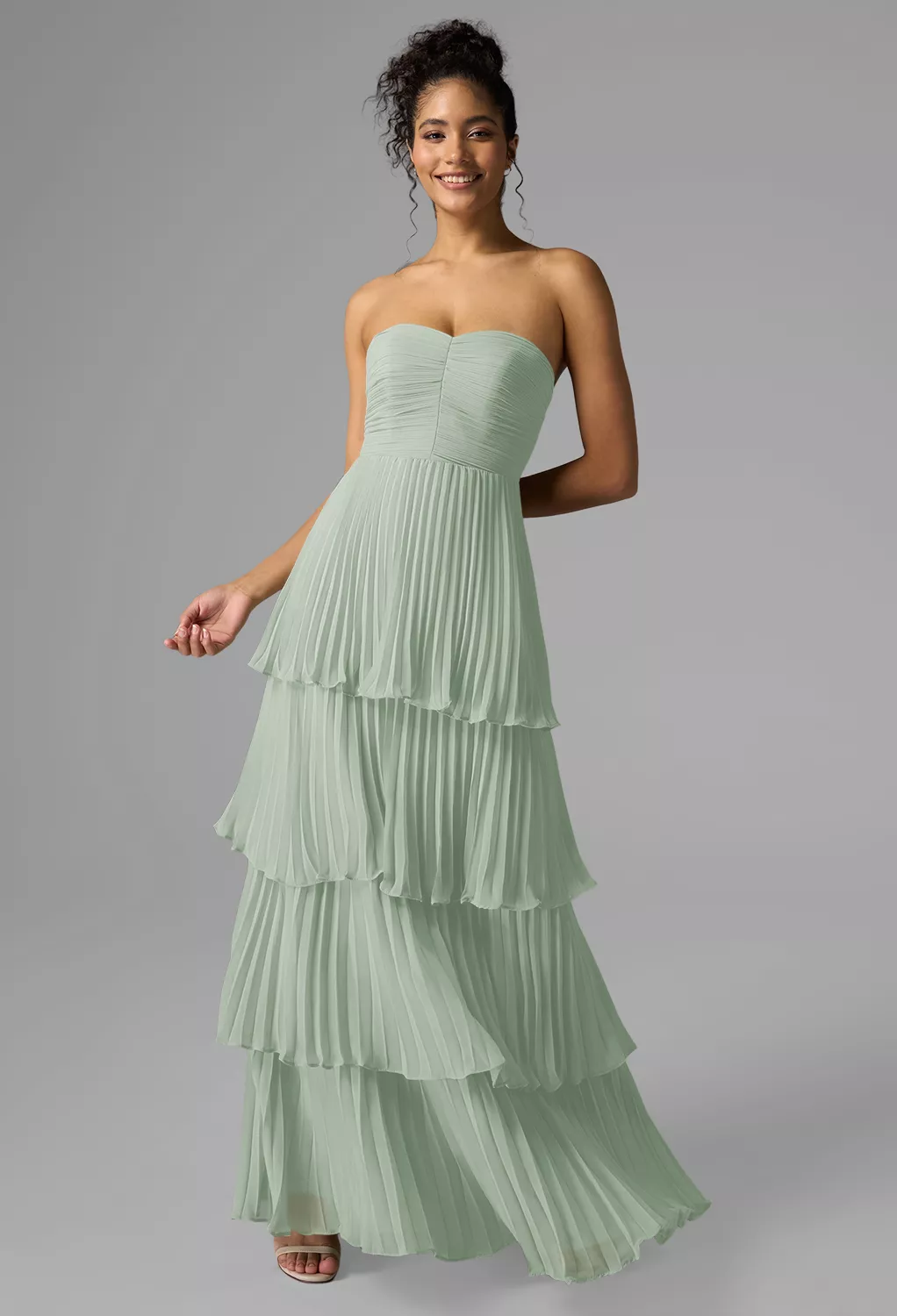 sachin and babi light blue dress Dusty Sage Discount UK Bridesmaid Dresses main image 0