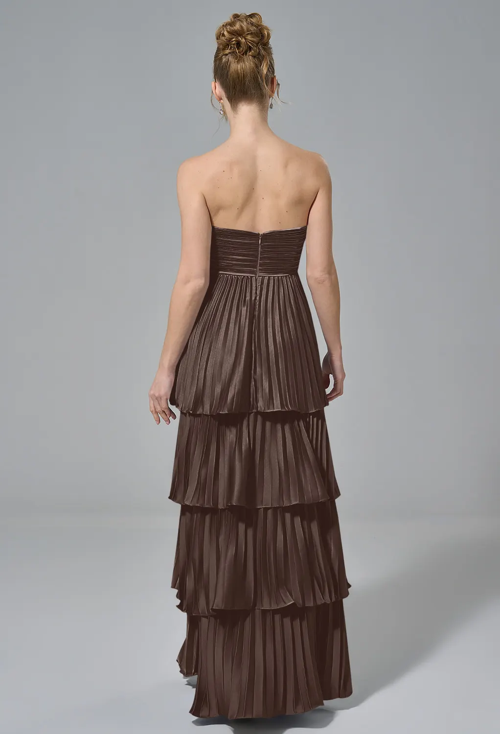 brown tie dress Brown Maxi Dress - Vivianne Scarf Tie - Size 0 to 12 main image 1
