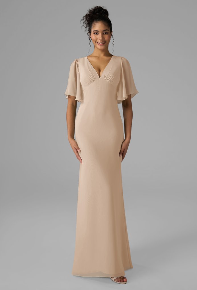 AW Lyra Champagne  Wedding Guest Dresses