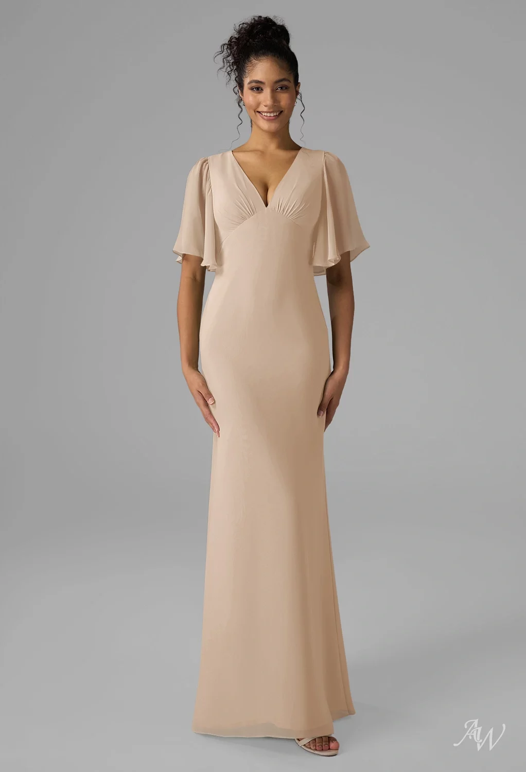 AW Lyra Champagne Bridesmaid Dresses