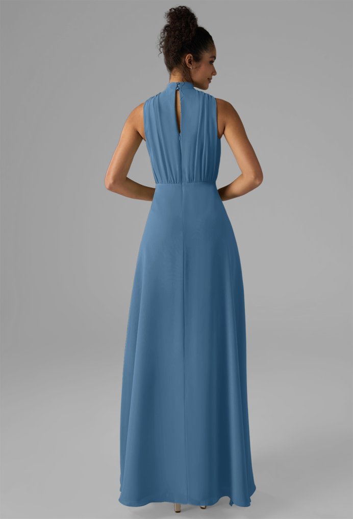 AW Caitlyn Dusty Blue  Floral Bridesmaid Dresses