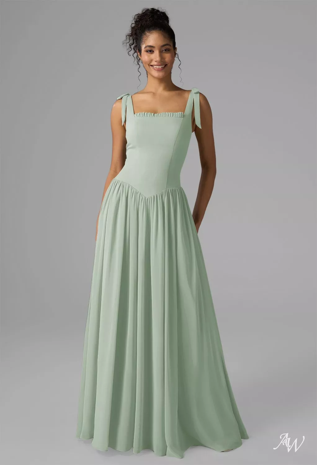 AW Kristen Sage Green Bridesmaid Dresses | AW.Bridal UK