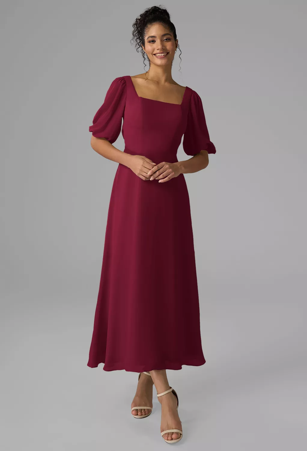 burgundy dress for wedding guest uk Chocolate dress with gold brooch- gia