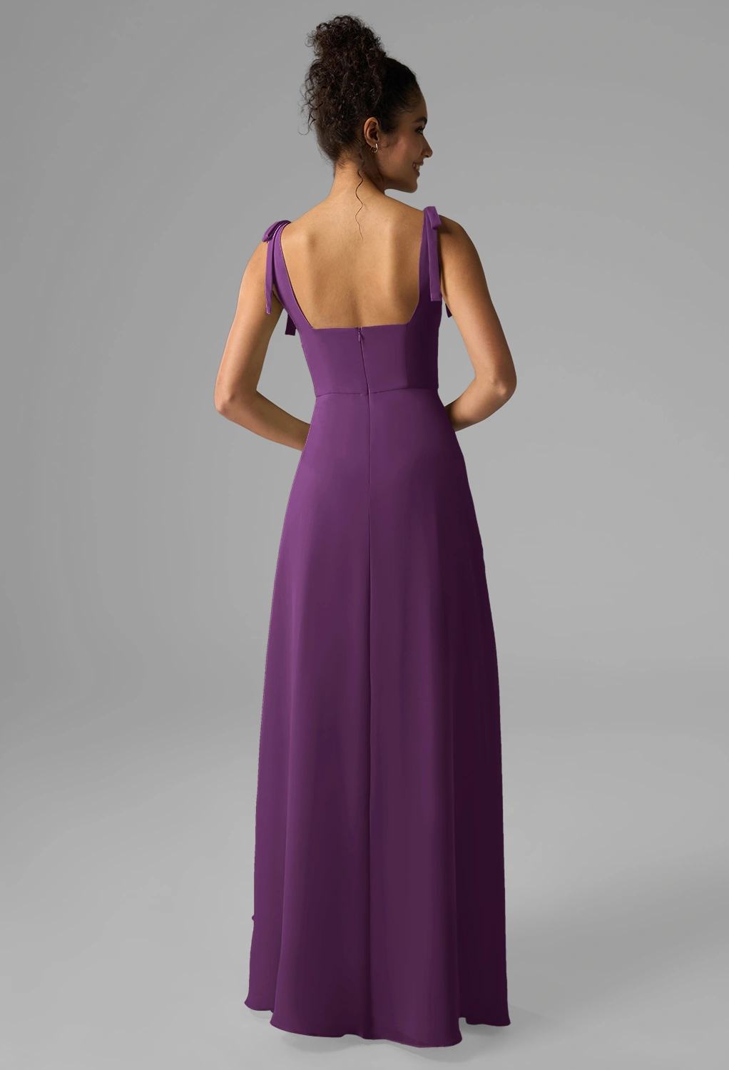 bridesmaid dresses reading Madison Lavender Chiffon Bridesmaid Dress – Lace & Beads