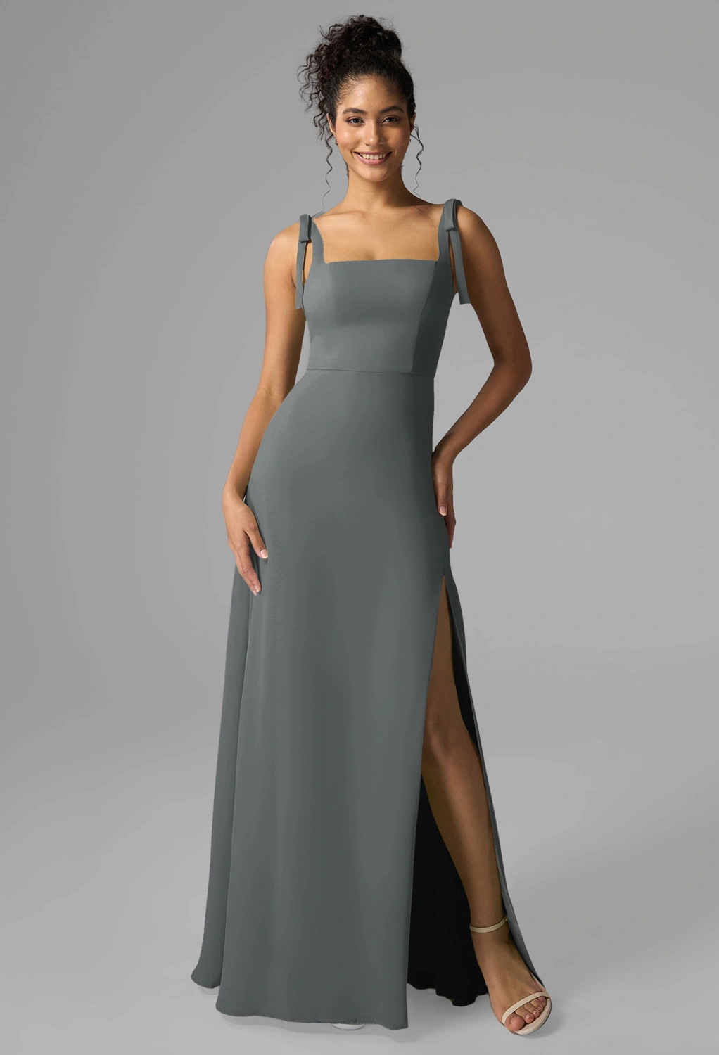 Steel Gray Bridesmaid Dresses | AW.Bridal UK