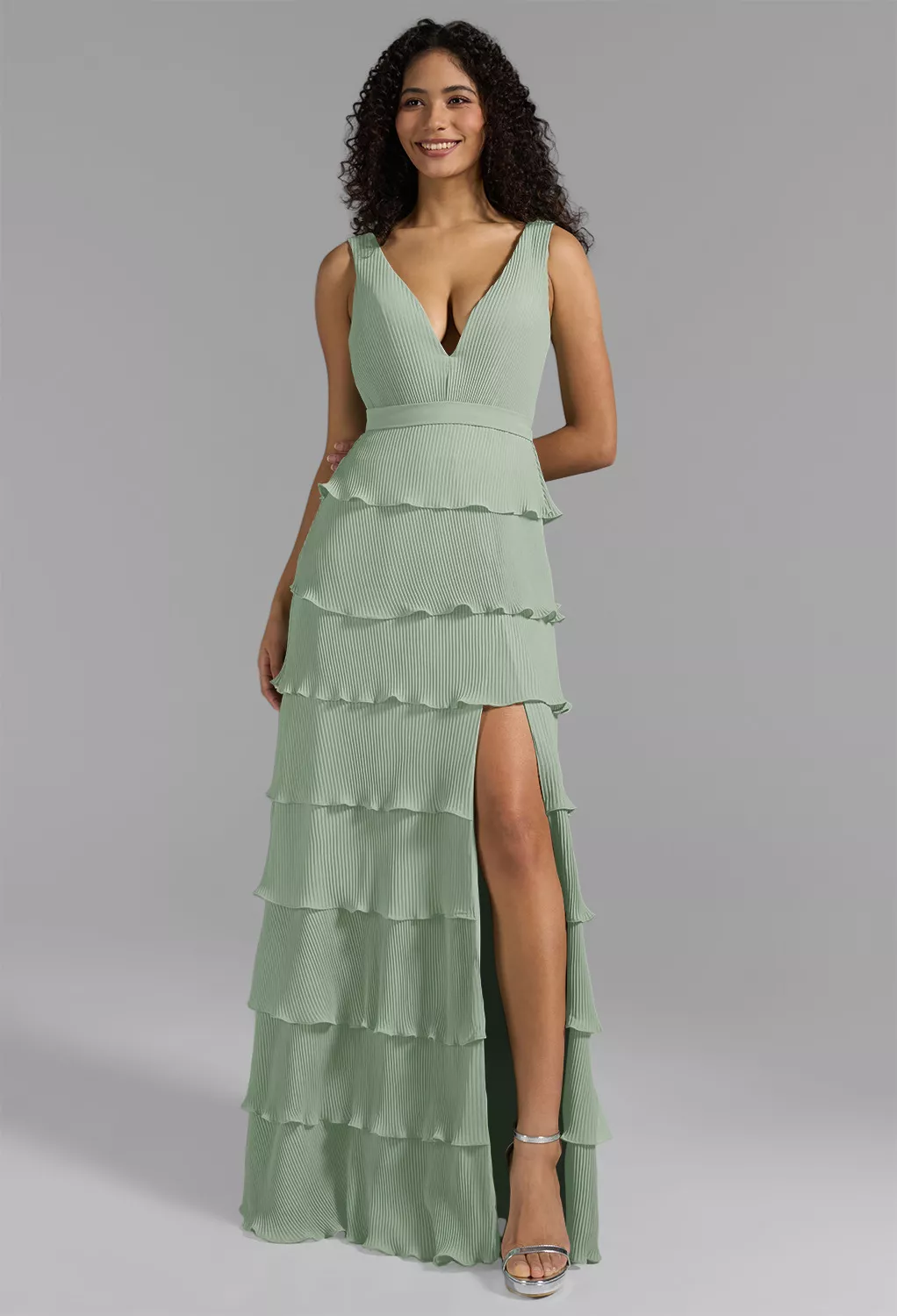 floral lace embroidered dress Floral Embroidery Asymmetric Lace Midi Dress main image 0