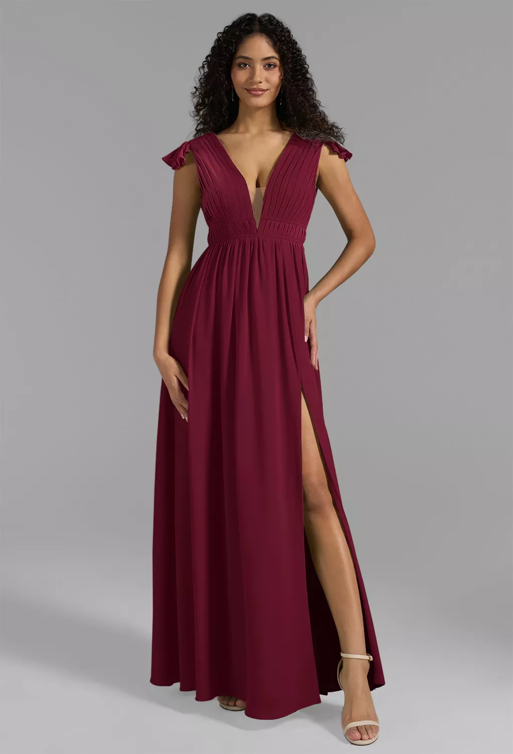 princess polly baby blue dress Women's Burgundy Midi Dresses