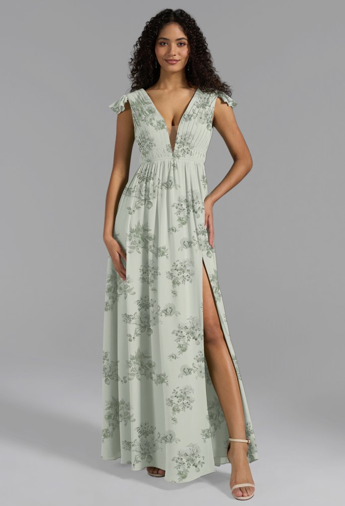 AW Isabella Pistachio Green Penoy  Wedding Guest Dresses