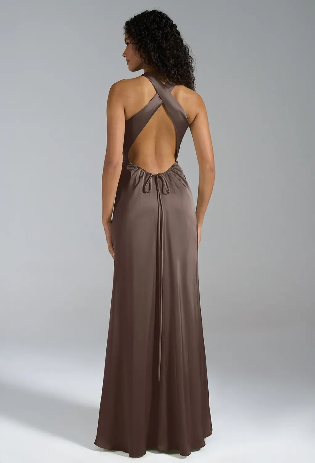 Seal Brown Black Tie Wedding Guest Dresses | AW.Bridal UK