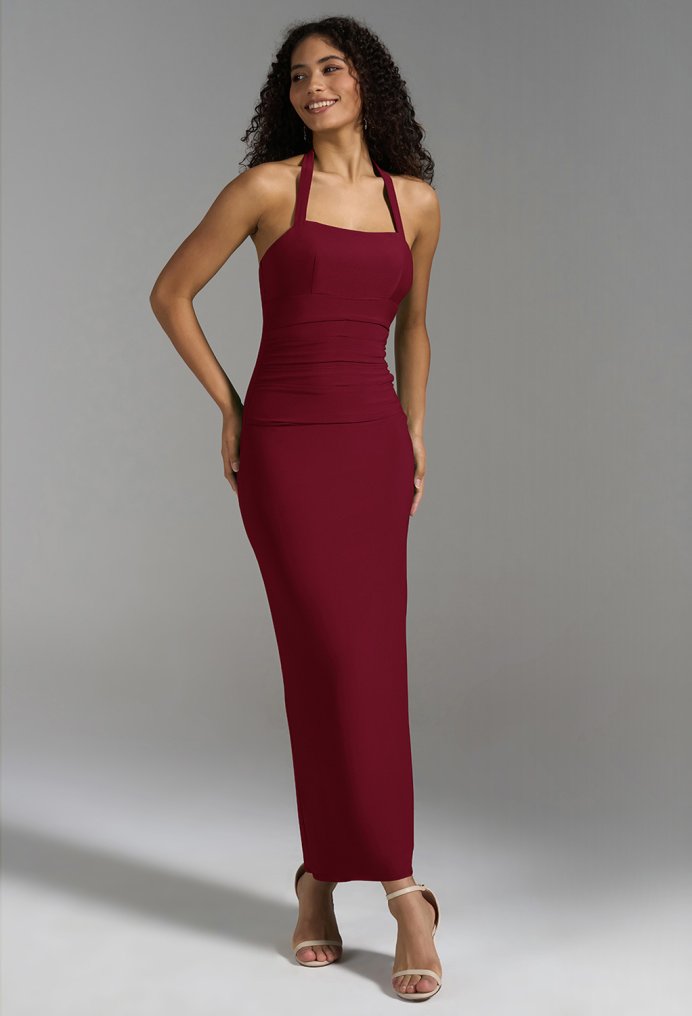 AW Chanelle Burgundy  Wedding Guest Dresses