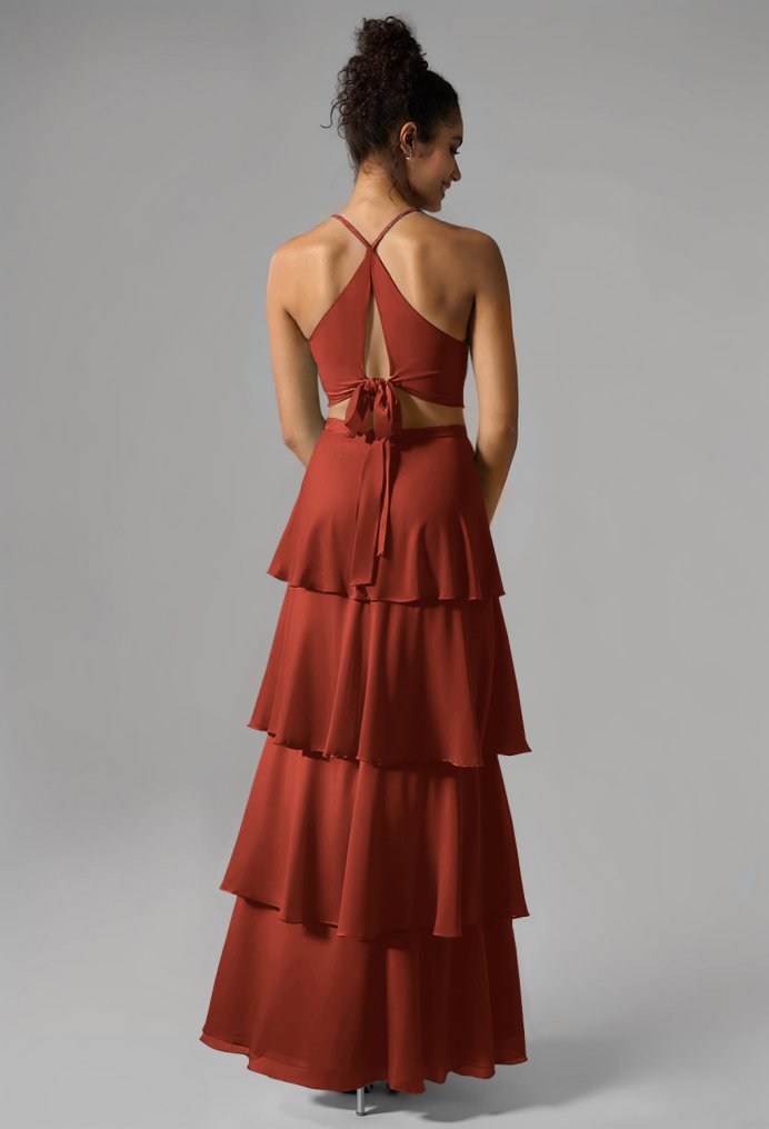 AW Pippa Rust  Long Bridesmaid Dresses