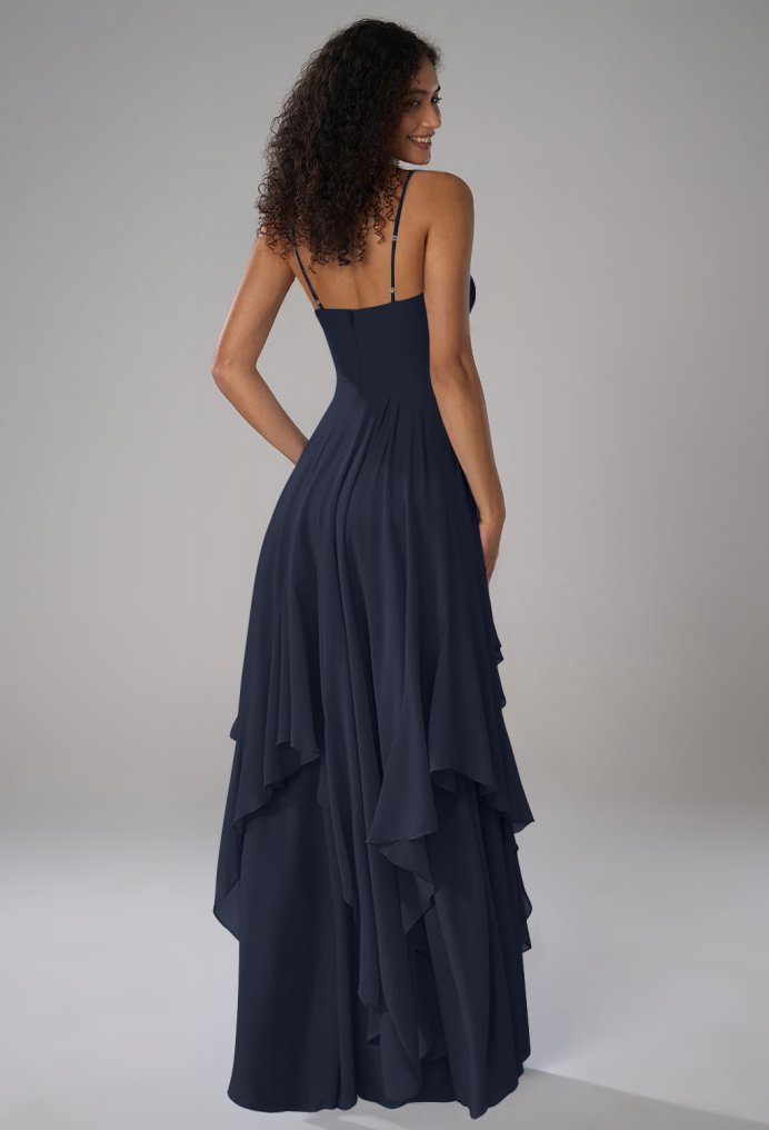 AW Arabella Dark Navy  Long Bridesmaid Dresses