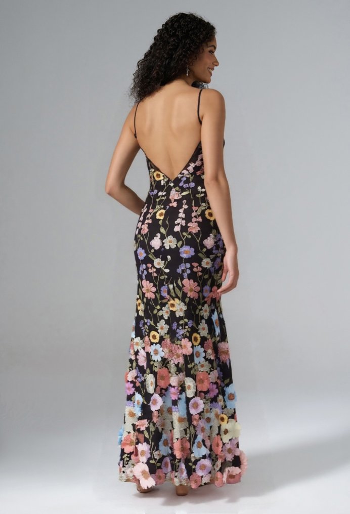 AW Darcie Black  Floral Dresses