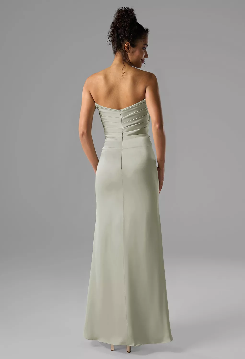 sachin and babi light blue dress Dusty Sage Bridesmaid Dresses main image 1
